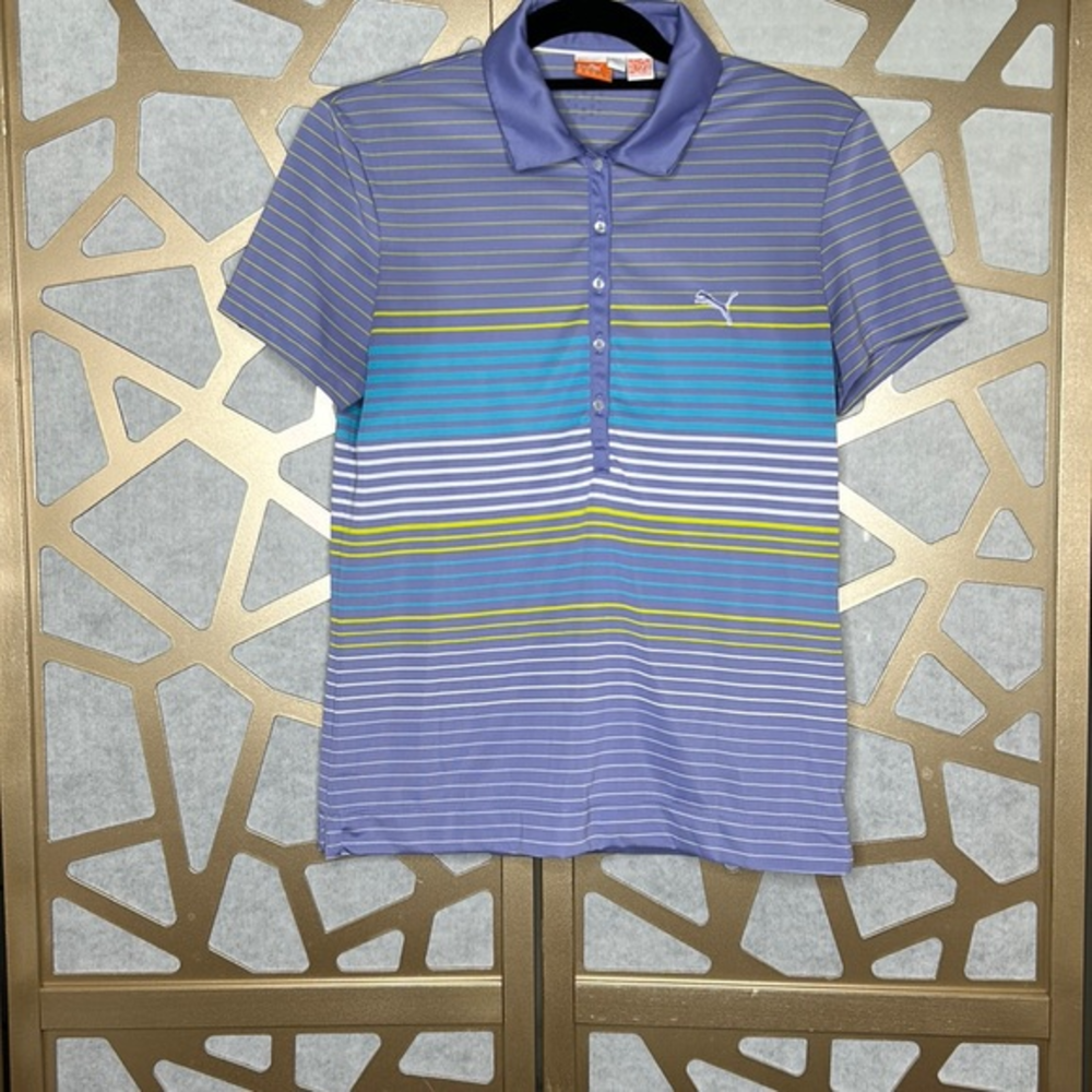 PUMA STRIPED SHORT‎ SLEEVE TOP